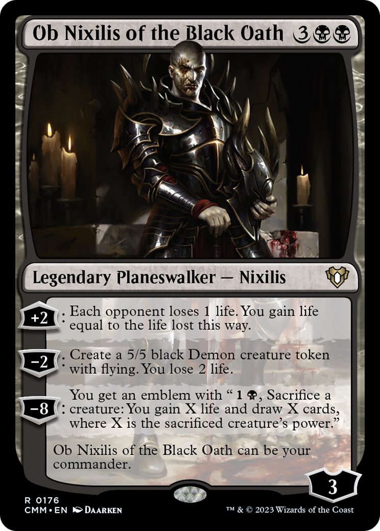 Ob Nixilis of the Black Oath [Commander Masters] | Game Grid - Logan