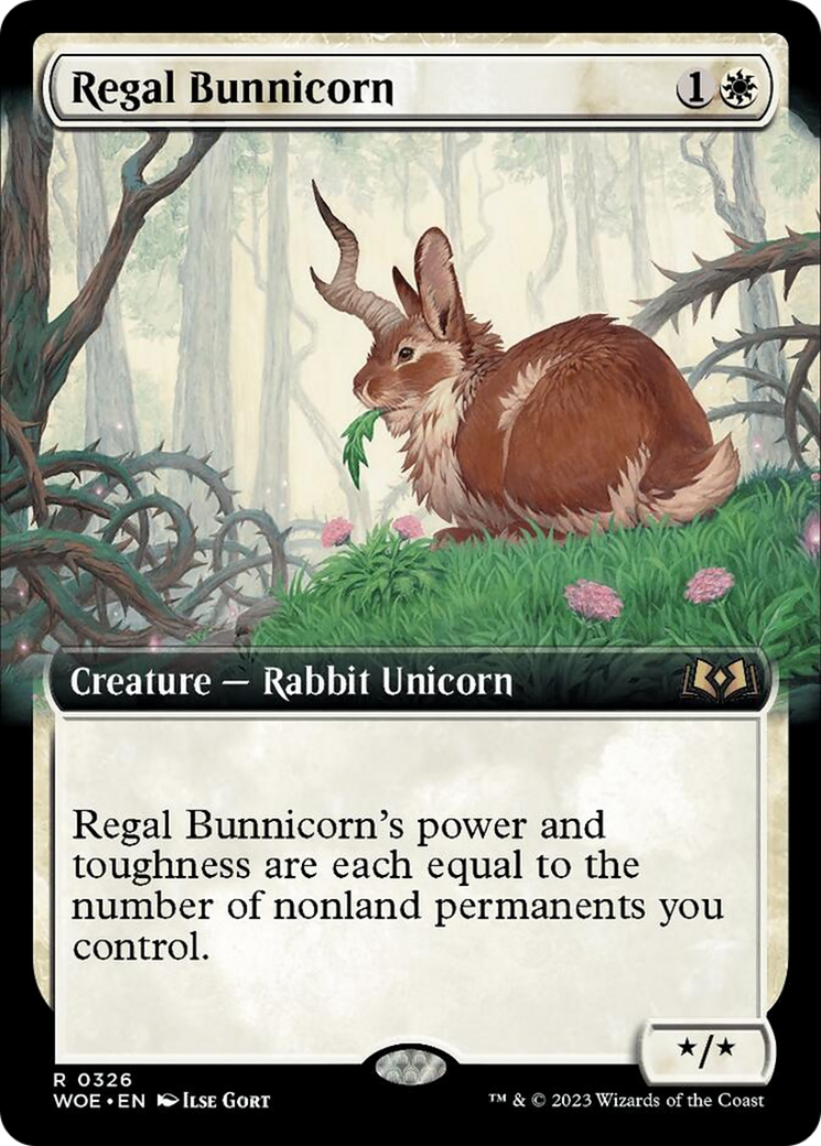 Regal Bunnicorn (Extended Art) [Wilds of Eldraine] | Game Grid - Logan