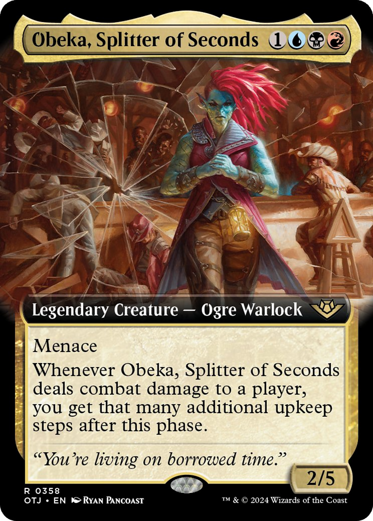 Obeka, Splitter of Seconds (Extended Art) [Outlaws of Thunder Junction] | Game Grid - Logan