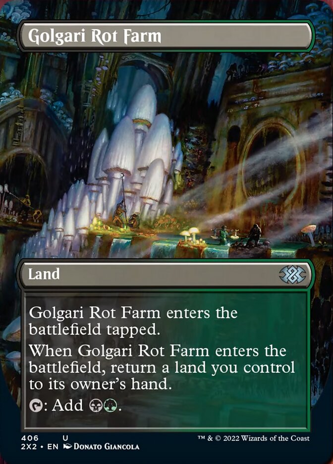 Golgari Rot Farm (Borderless Alternate Art) [Double Masters 2022] | Game Grid - Logan