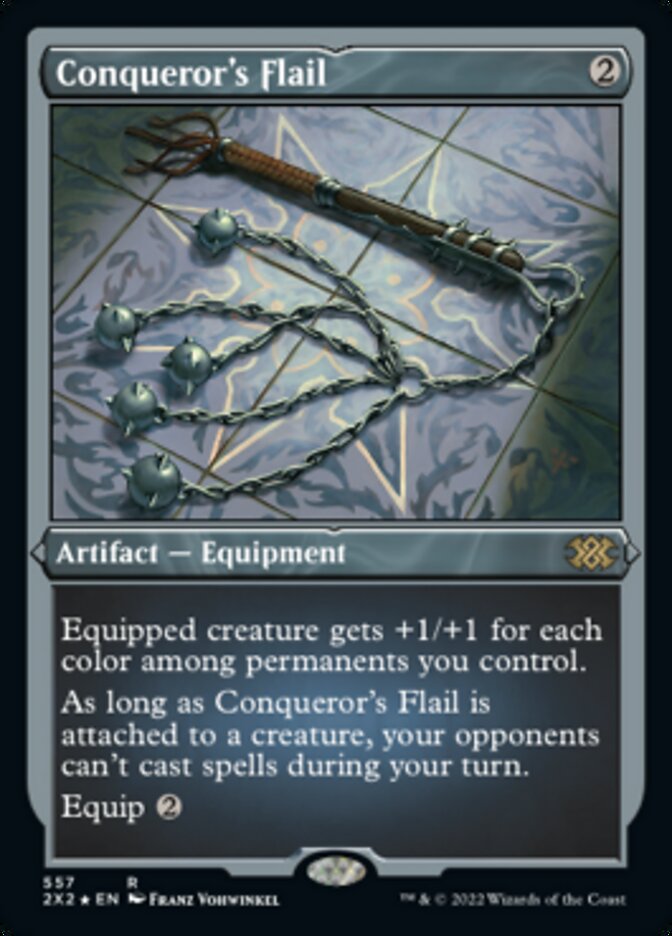 Conqueror's Flail (Foil Etched) [Double Masters 2022] | Game Grid - Logan