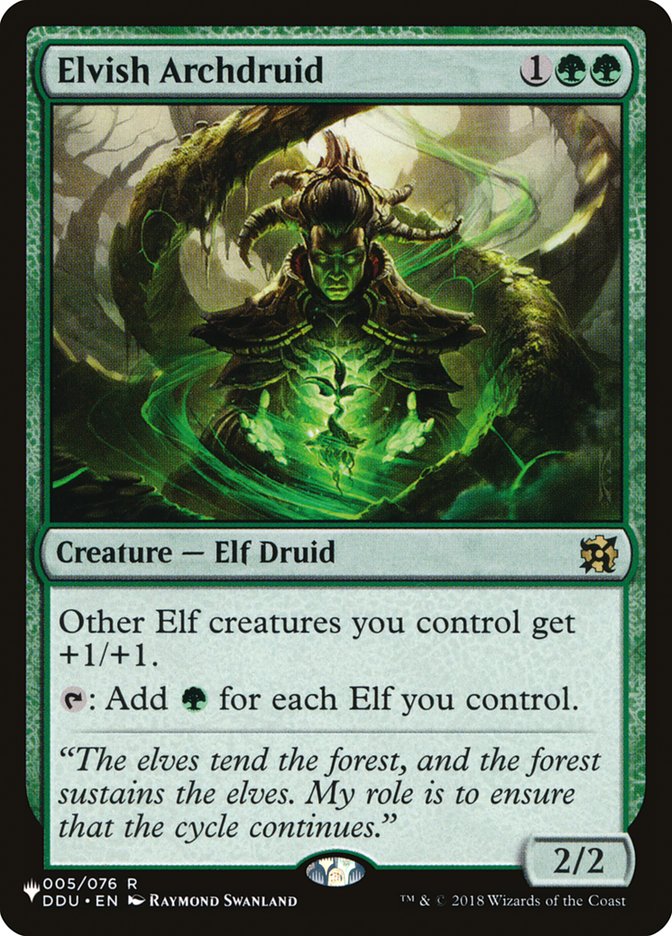 Elvish Archdruid [The List] | Game Grid - Logan