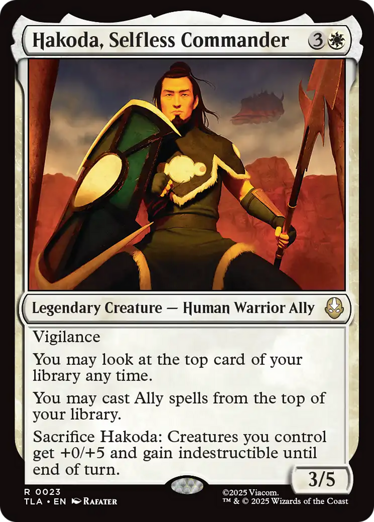 Hakoda, Selfless Commander [Avatar: The Last Airbender] | Game Grid - Logan