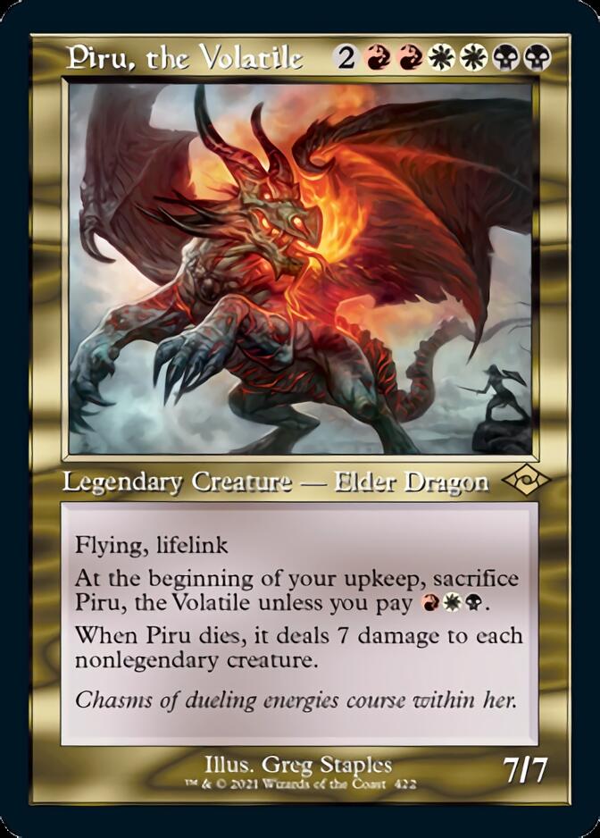 Piru, the Volatile (Retro Foil Etched) [Modern Horizons 2] | Game Grid - Logan