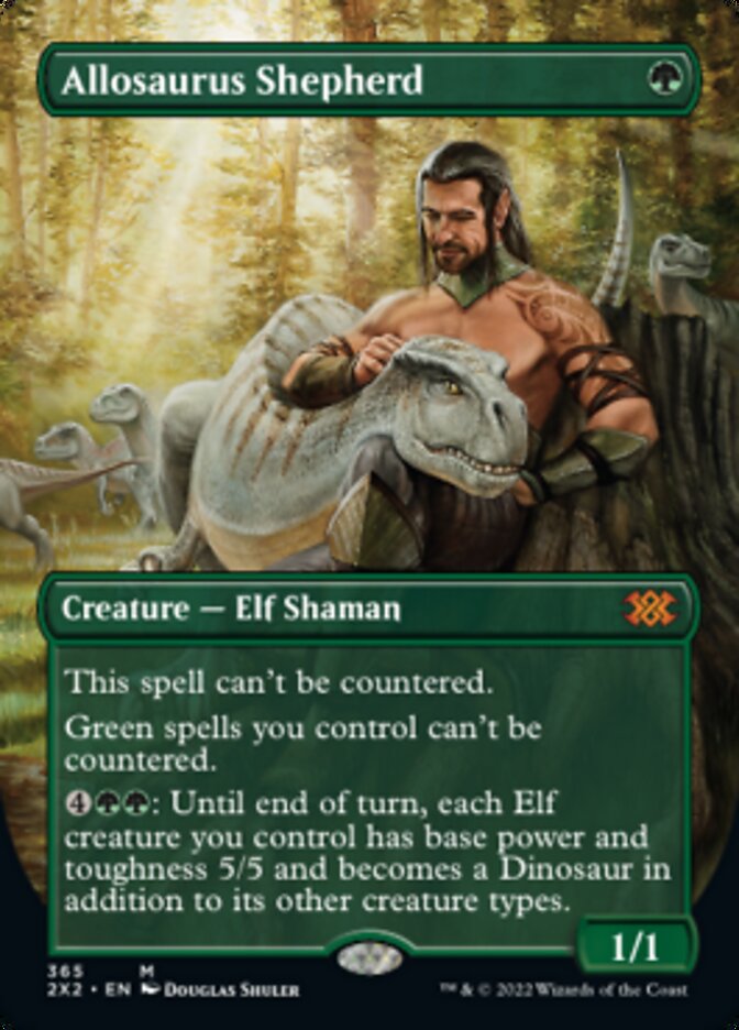 Allosaurus Shepherd (Borderless Alternate Art) [Double Masters 2022] | Game Grid - Logan