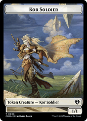 Soldier // Kor Soldier Double-Sided Token [Commander Masters Tokens] | Game Grid - Logan