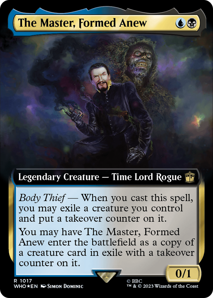 The Master, Formed Anew (Extended Art) (Surge Foil) [Doctor Who] | Game Grid - Logan