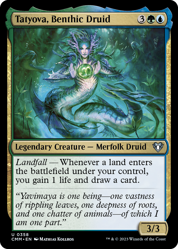 Tatyova, Benthic Druid [Commander Masters] | Game Grid - Logan