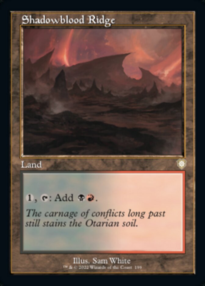 Shadowblood Ridge (Retro) [The Brothers' War Commander] | Game Grid - Logan