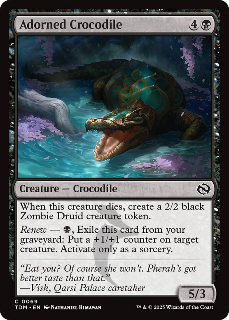 Adorned Crocodile [Tarkir: Dragonstorm] | Game Grid - Logan