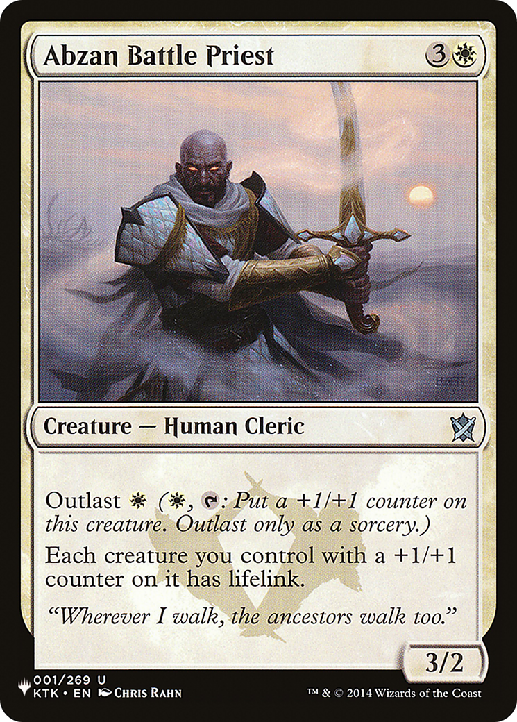 Abzan Battle Priest [The List Reprints] | Game Grid - Logan