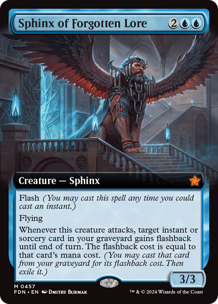 Sphinx of Forgotten Lore (Extended Art) [Foundations] | Game Grid - Logan