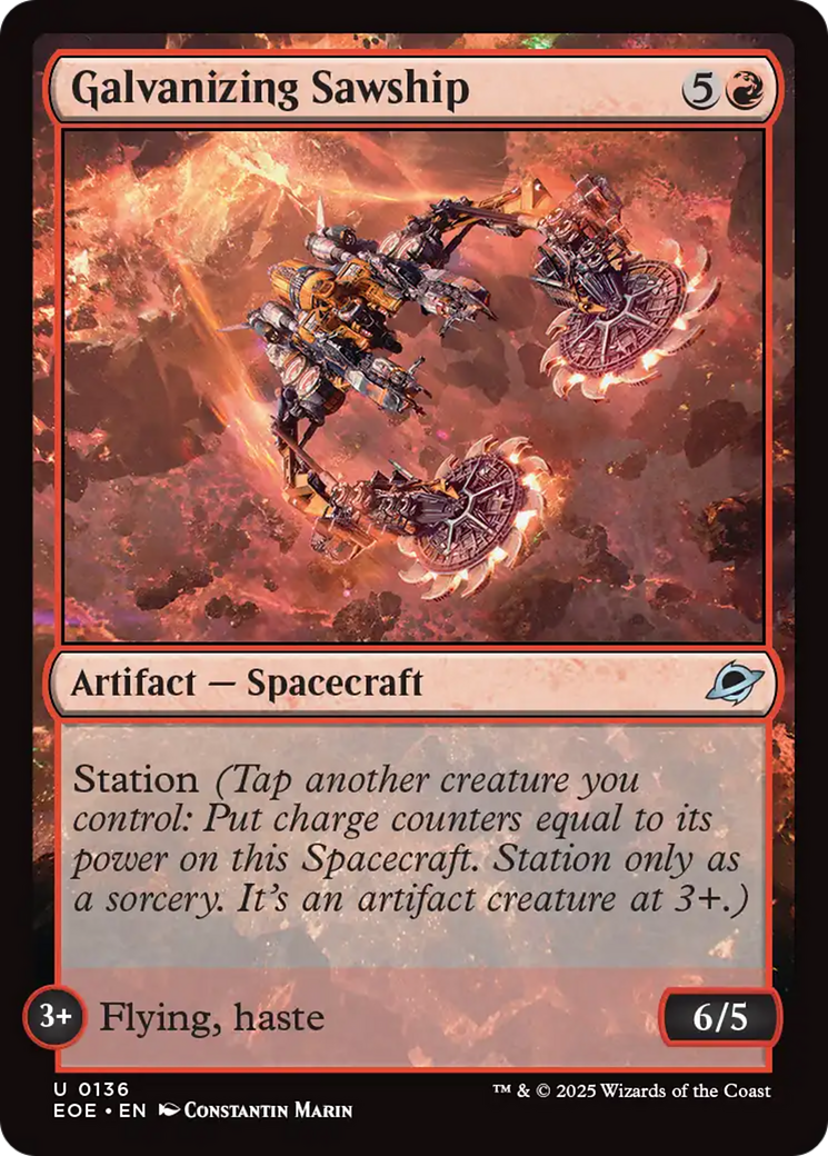 Galvanizing Sawship [Edge of Eternities] | Game Grid - Logan