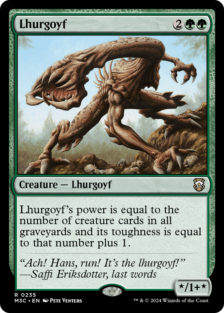 Lhurgoyf (Ripple Foil) [Modern Horizons 3 Commander] | Game Grid - Logan