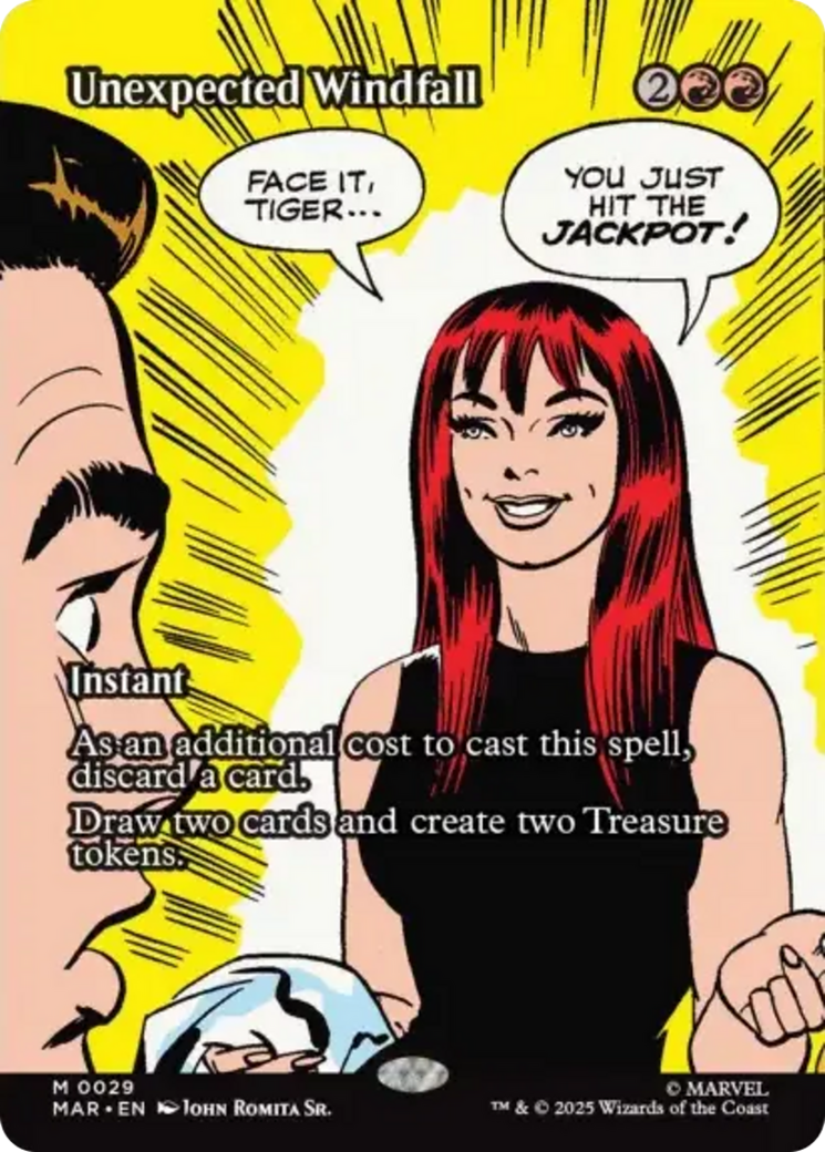 Unexpected Windfall (Borderless) [Marvel Universe: Eternal-Legal] | Game Grid - Logan