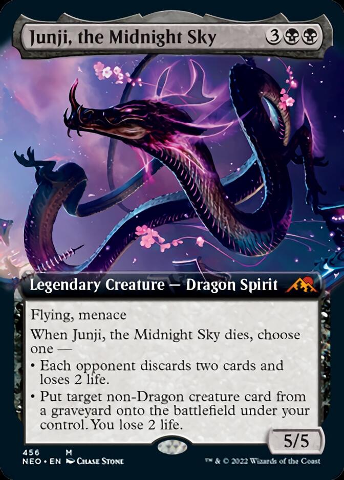 Junji, the Midnight Sky (Extended Art) [Kamigawa: Neon Dynasty] | Game Grid - Logan