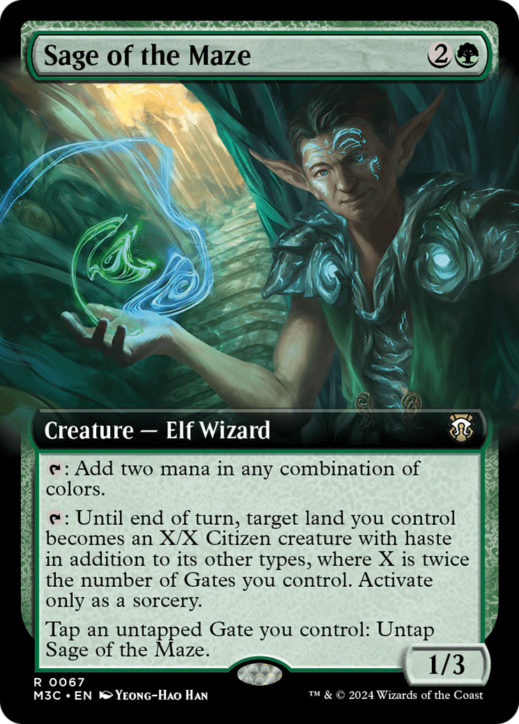 Sage of the Maze (Extended Art) [Modern Horizons 3 Commander] | Game Grid - Logan