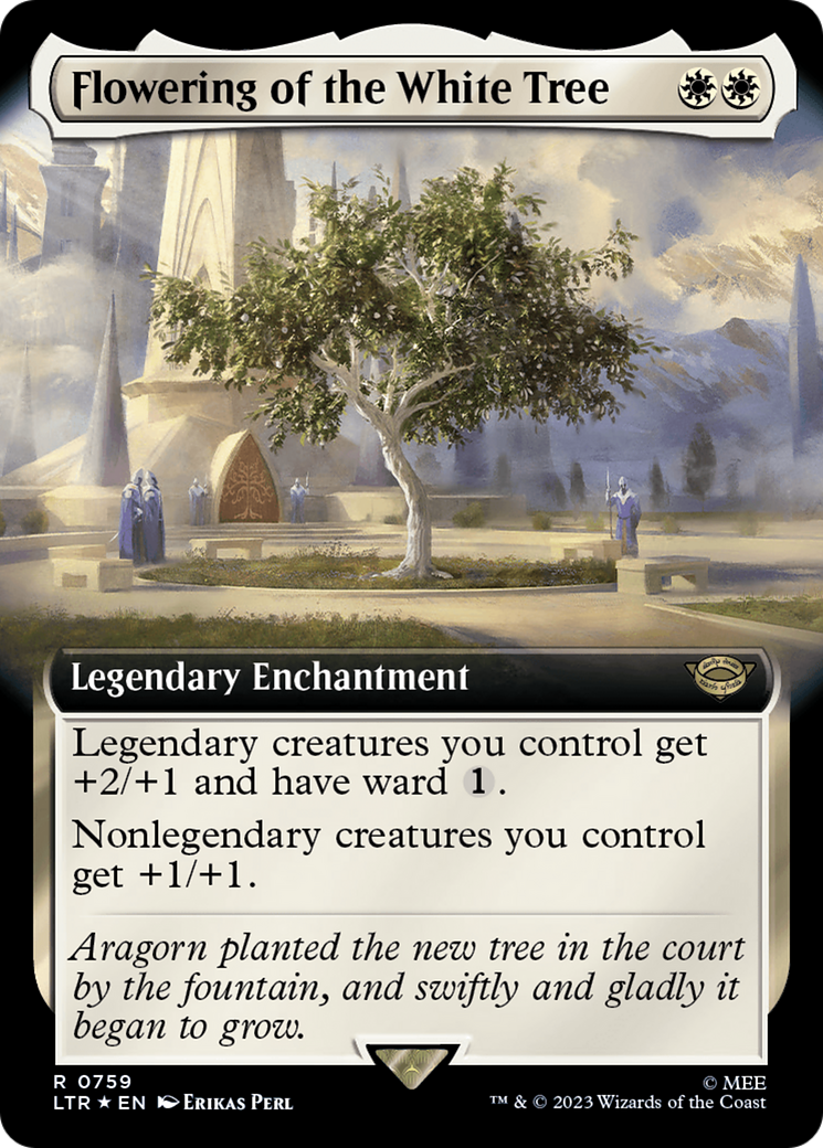 Flowering of the White Tree (Extended Art) (Surge Foil) [The Lord of the Rings: Tales of Middle-Earth] | Game Grid - Logan