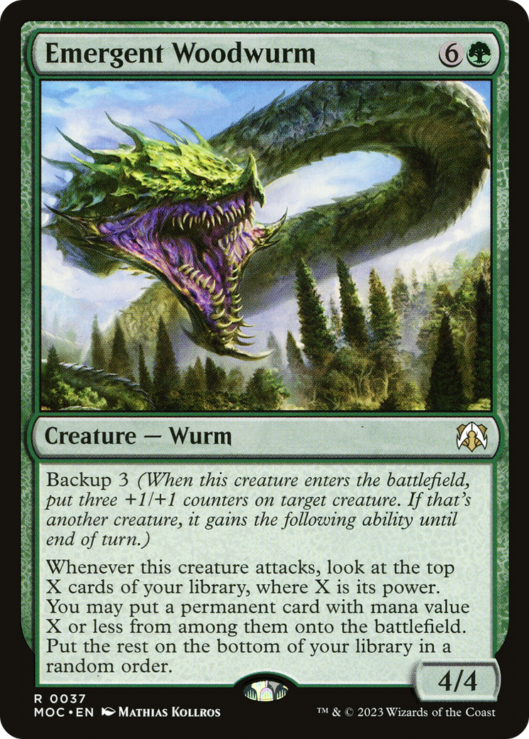 Emergent Woodwurm [March of the Machine Commander] | Game Grid - Logan