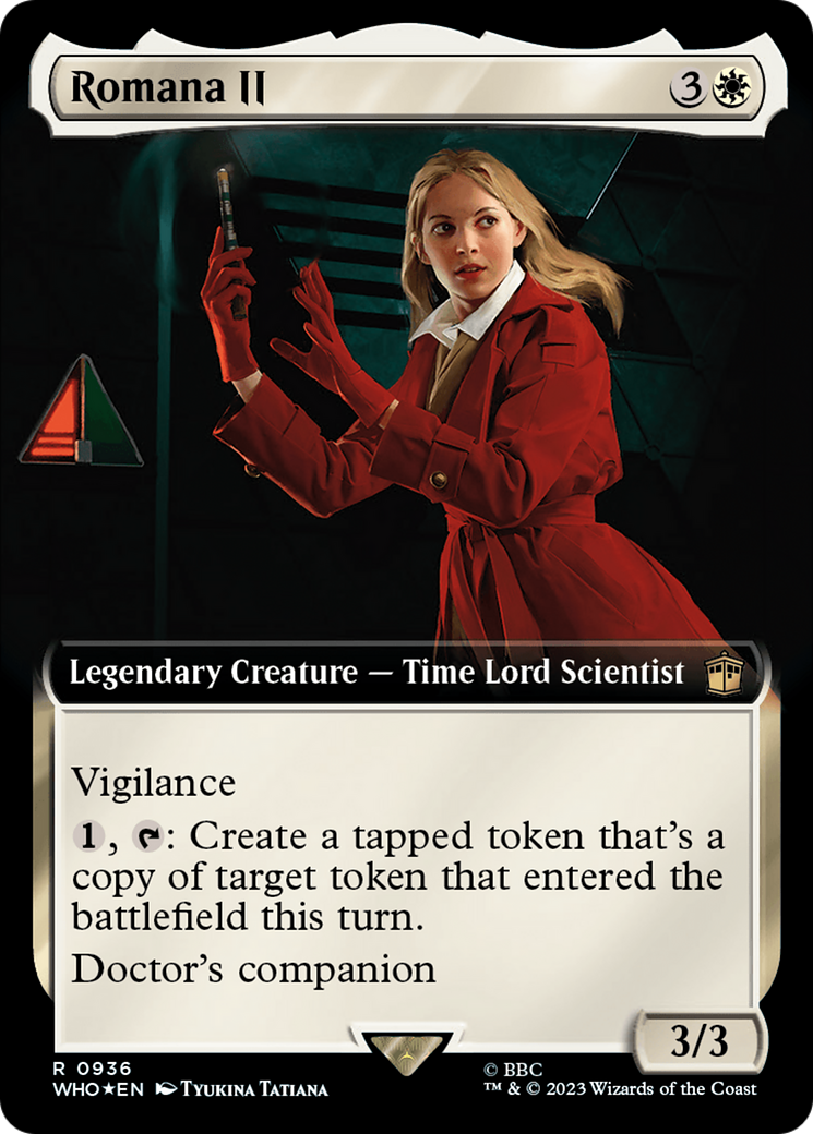 Romana II (Extended Art) (Surge Foil) [Doctor Who] | Game Grid - Logan