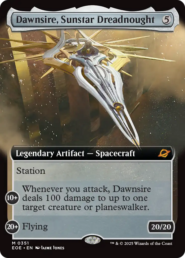Dawnsire, Sunstar Dreadnought (Extended Art) [Edge of Eternities] | Game Grid - Logan