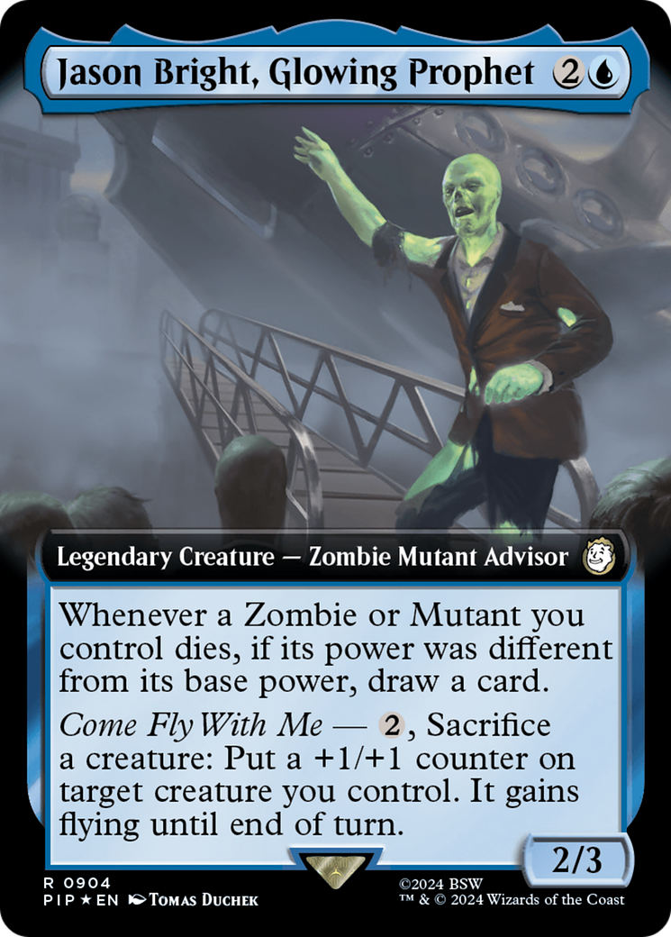Jason Bright, Glowing Prophet (Extended Art) (Surge Foil) [Fallout] | Game Grid - Logan