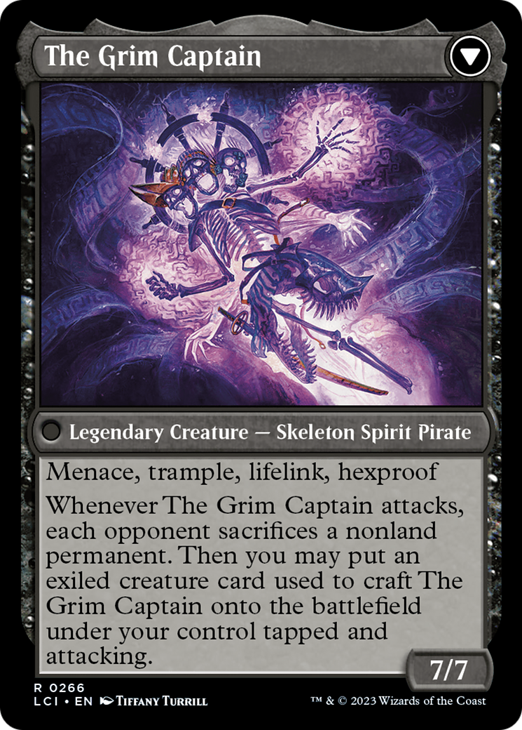 Throne of the Grim Captain // The Grim Captain [The Lost Caverns of Ixalan Prerelease Cards] | Game Grid - Logan