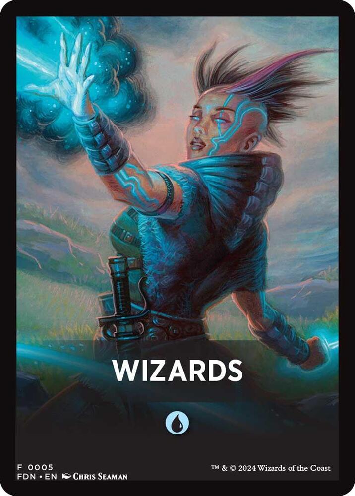 Wizards Theme Card [Foundations Tokens] | Game Grid - Logan