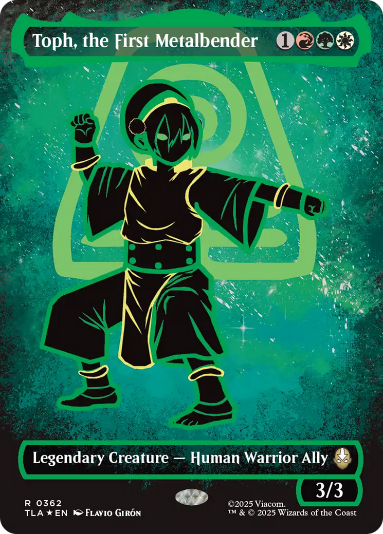 Toph, the First Metalbender (Borderless) (Neon Ink Foil) [Avatar: The Last Airbender] | Game Grid - Logan