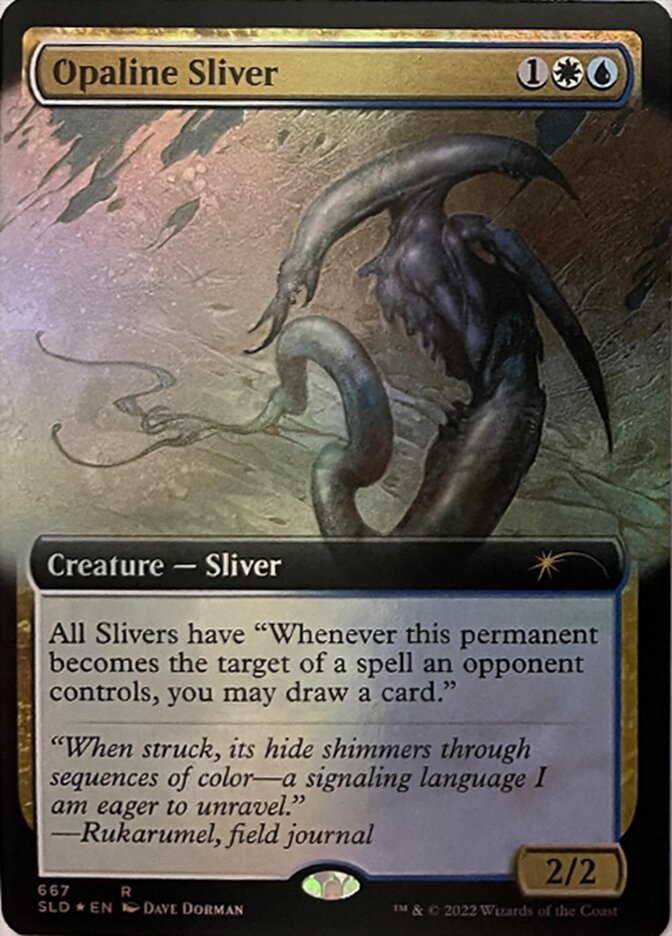 Opaline Sliver (Extended Art) [Secret Lair Drop Promos] | Game Grid - Logan