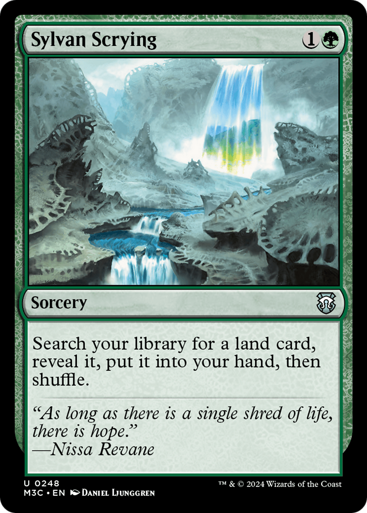 Sylvan Scrying (Ripple Foil) [Modern Horizons 3 Commander] | Game Grid - Logan