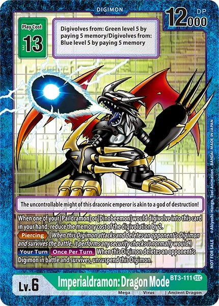 Imperialdramon Dragon Mode [BT3-111] [Revision Pack Cards] | Game Grid - Logan