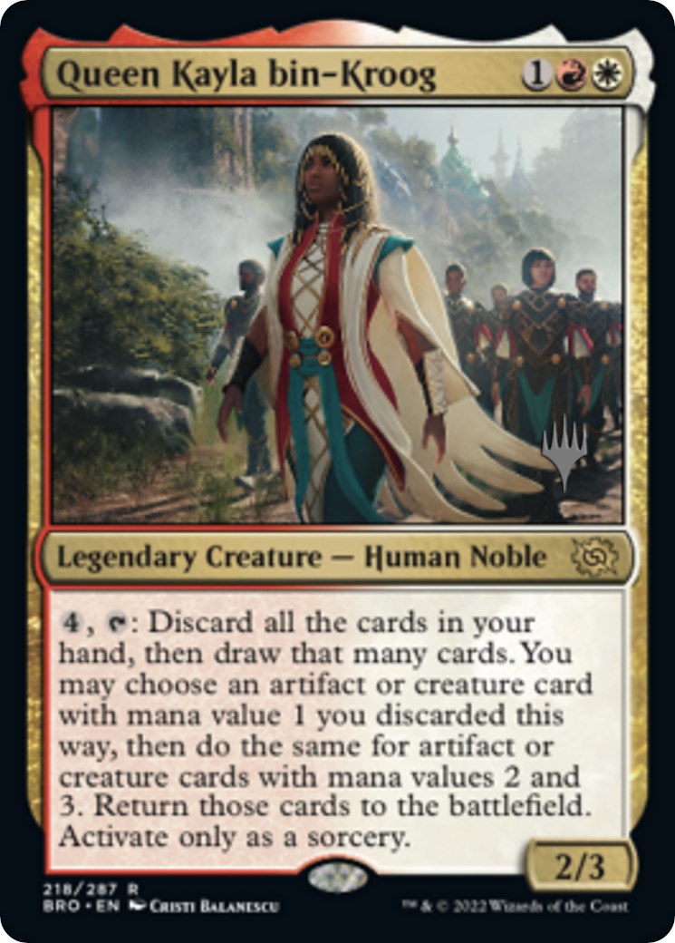 Queen Kayla bin-Kroog (Promo Pack) [The Brothers' War Promos] | Game Grid - Logan