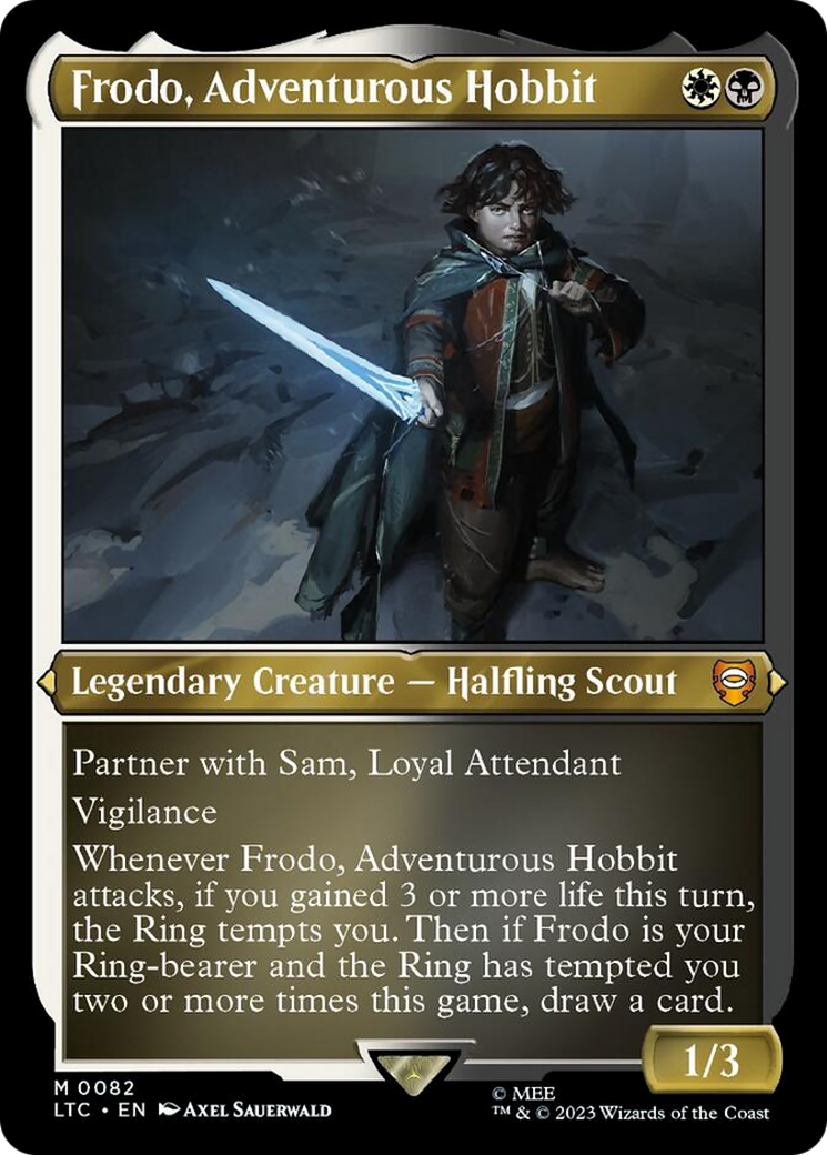 Frodo, Adventurous Hobbit (Display Commander) [The Lord of the Rings: Tales of Middle-Earth Commander] | Game Grid - Logan