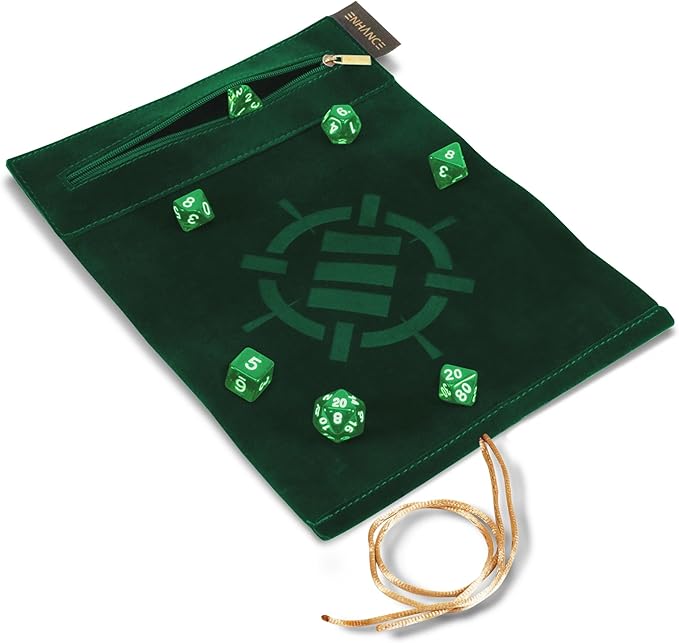 Dice Tray: Roll on a Scroll - Green | Game Grid - Logan