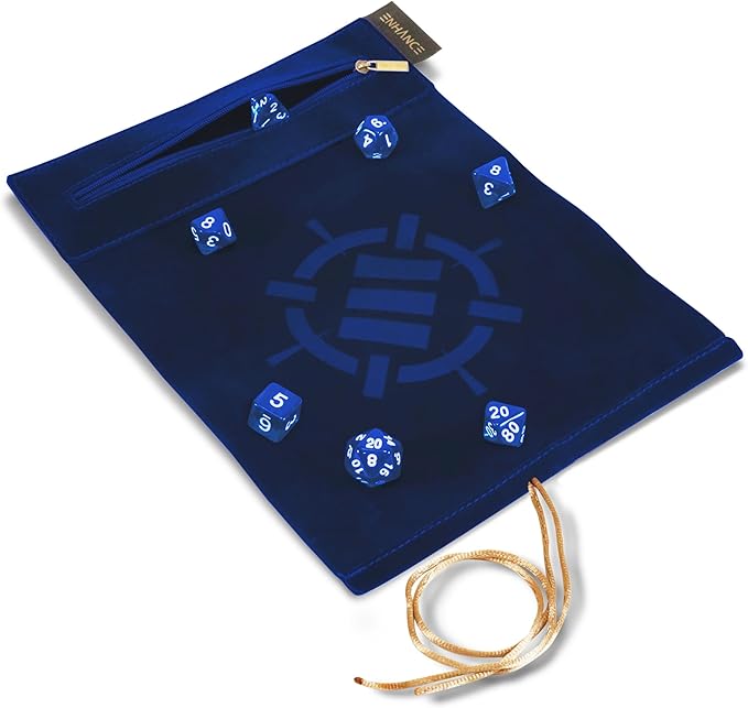 Dice Tray: Roll on a Scroll - Blue | Game Grid - Logan