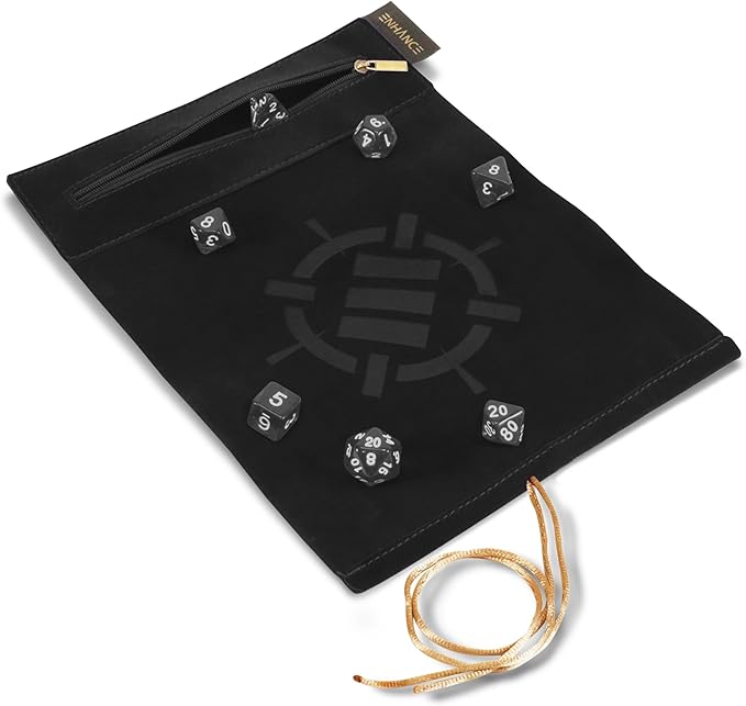 Dice Tray: Roll on a Scroll - Black | Game Grid - Logan
