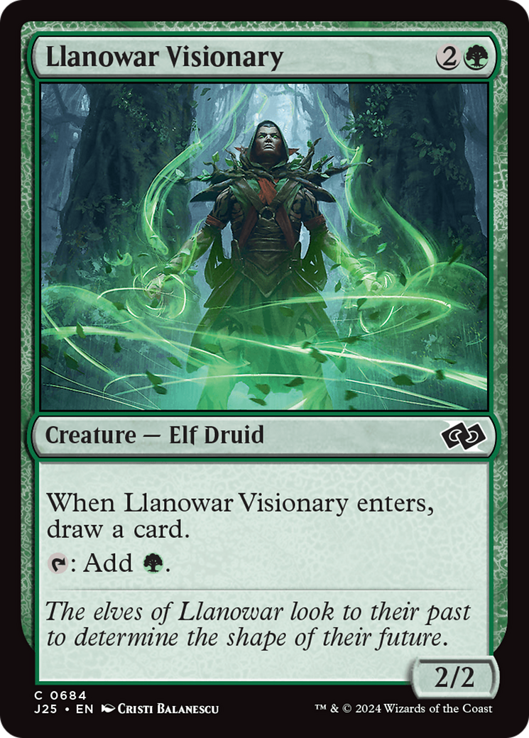 Llanowar Visionary [Foundations Jumpstart] | Game Grid - Logan