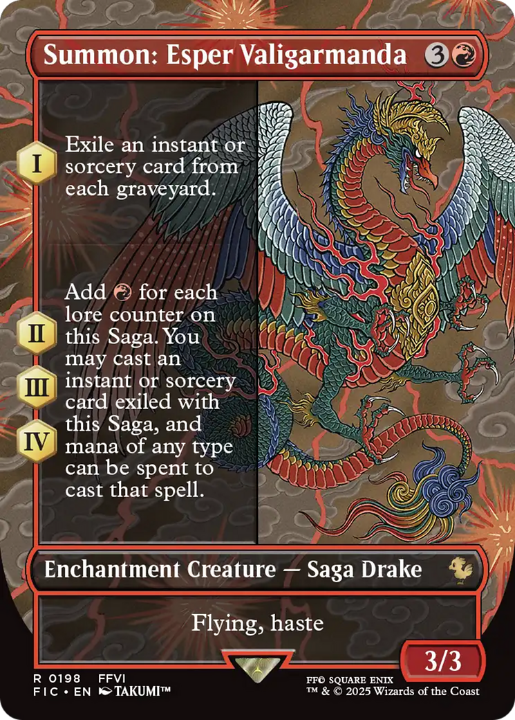 Summon: Esper Valigarmanda (Borderless) [FINAL FANTASY Commander] | Game Grid - Logan