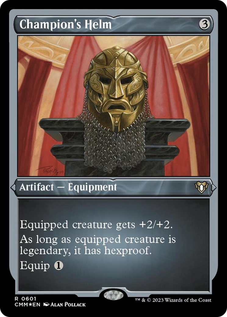 Champion's Helm (Foil Etched) [Commander Masters] | Game Grid - Logan