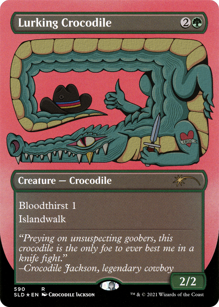 Lurking Crocodile (Foil Etched) [Secret Lair Drop Promos] | Game Grid - Logan