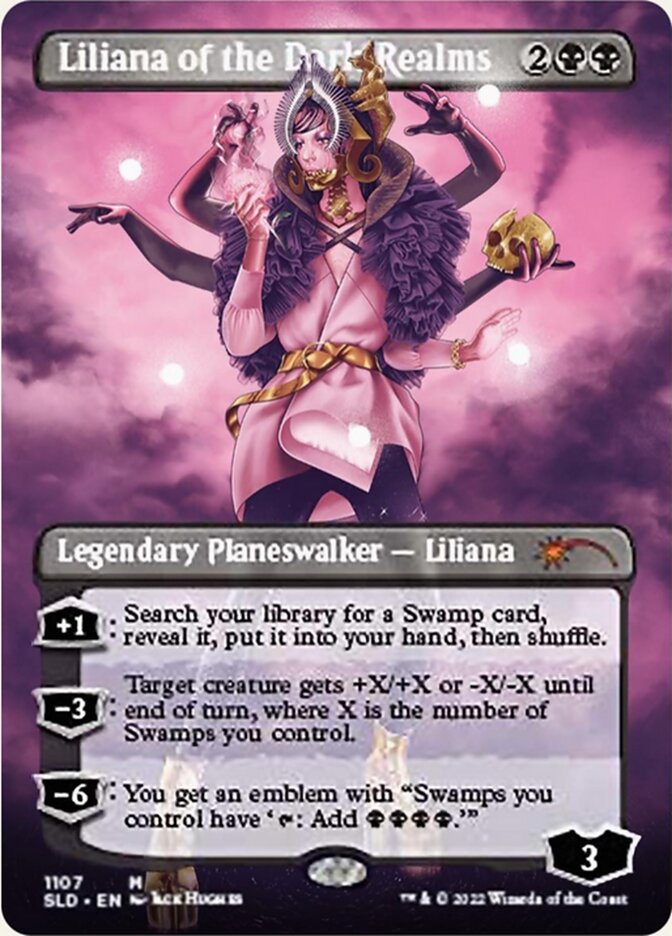 Liliana of the Dark Realms (Borderless) [Secret Lair Drop Series] | Game Grid - Logan