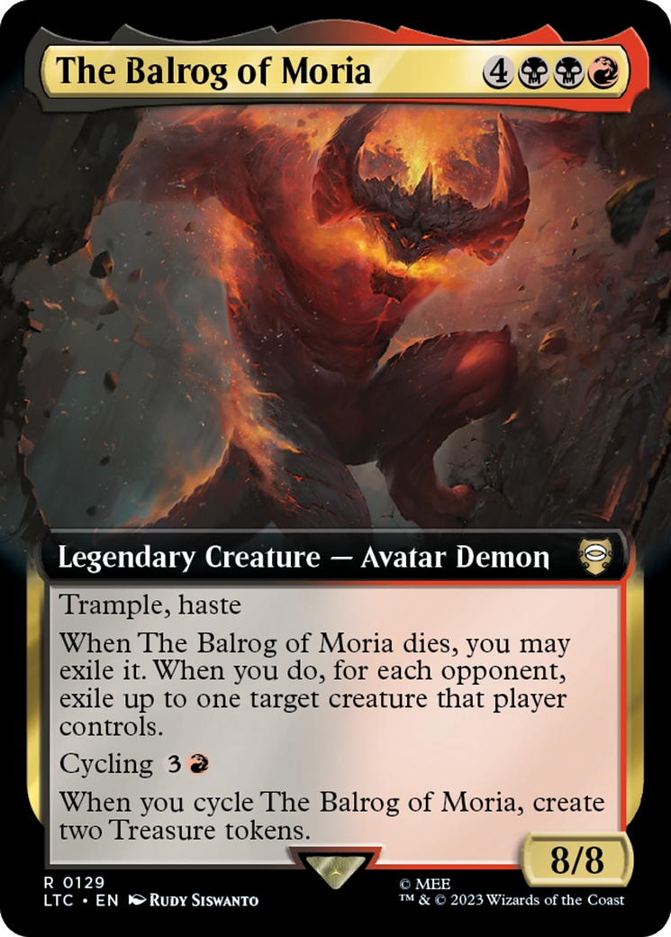 The Balrog of Moria (Extended Art) [The Lord of the Rings: Tales of Middle-Earth Commander] | Game Grid - Logan