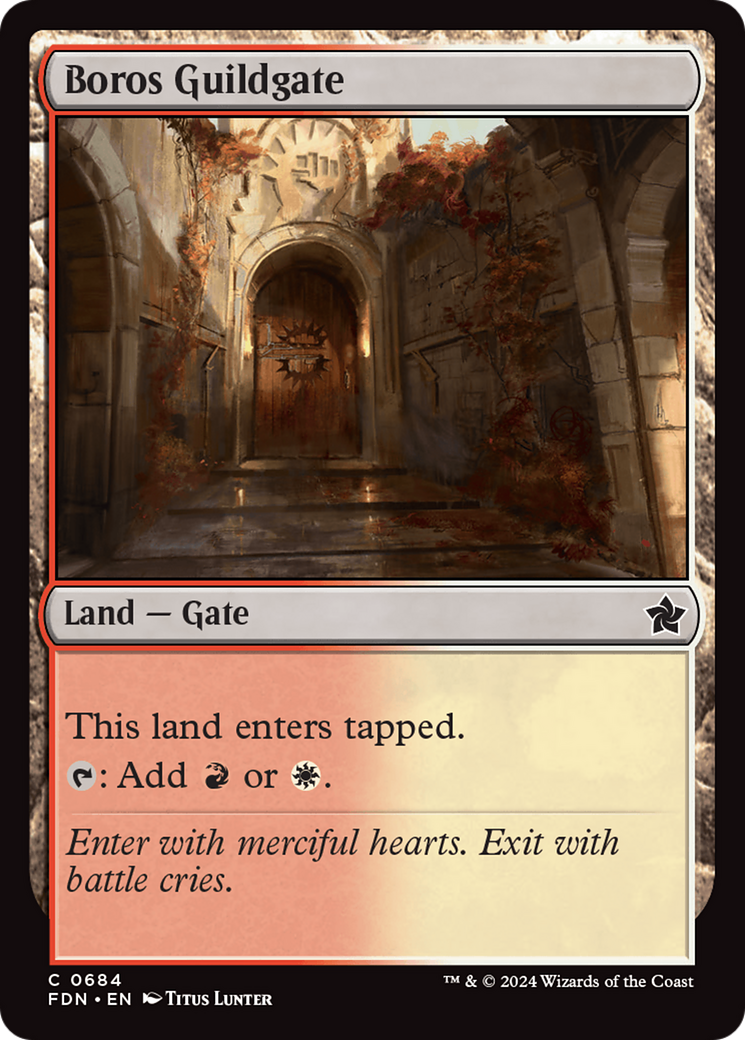 Boros Guildgate [Foundations] | Game Grid - Logan