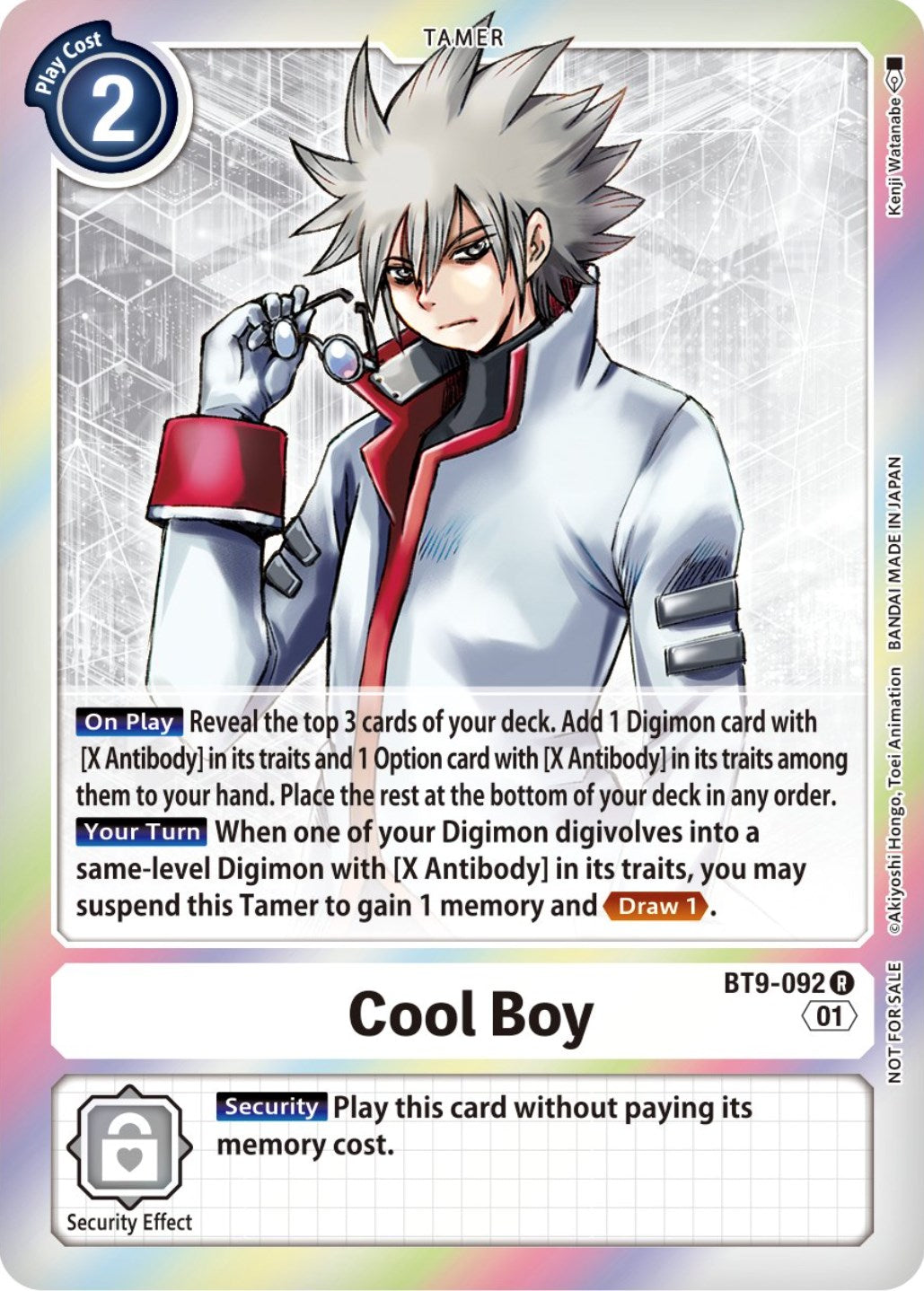 Cool Boy [BT9-092] (Event Pack 4) [X Record Promos] | Game Grid - Logan