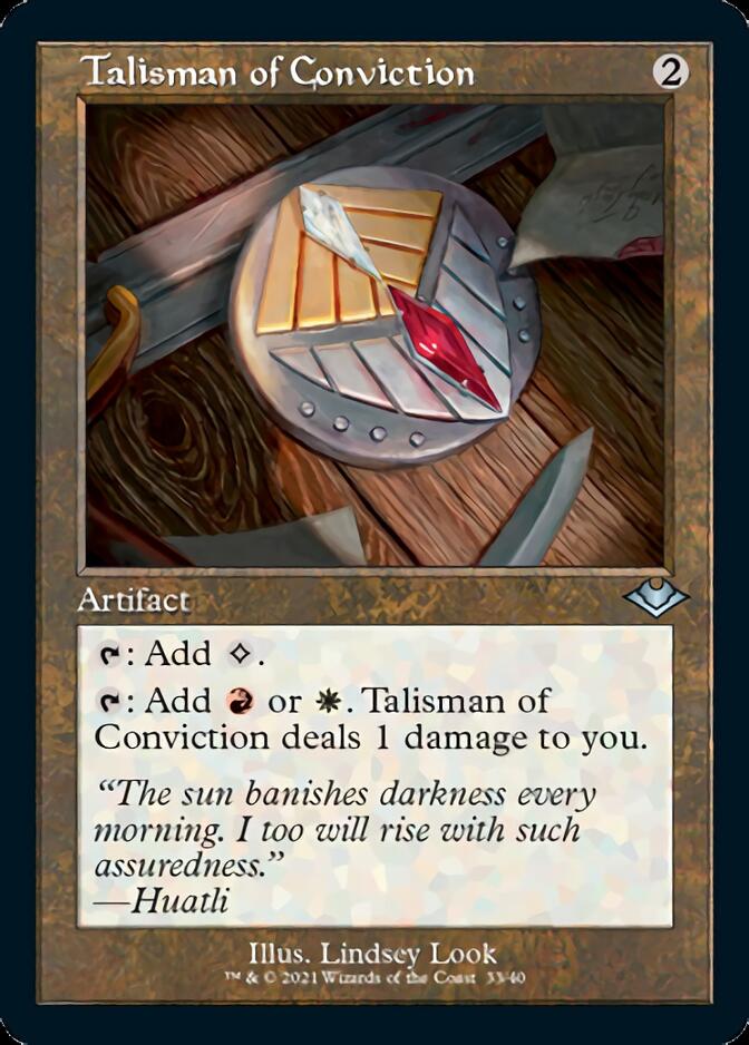 Talisman of Conviction (Retro Foil Etched) [Modern Horizons] | Game Grid - Logan
