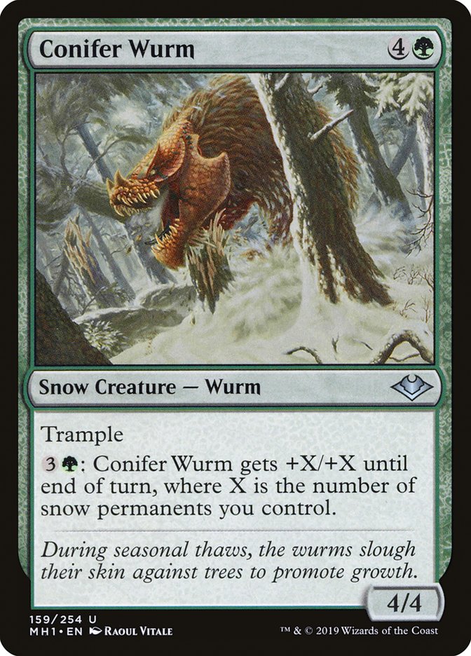 Conifer Wurm [Modern Horizons] | Game Grid - Logan