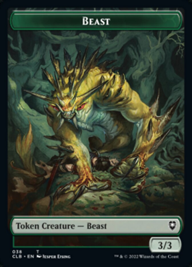 Satyr // Beast Double-Sided Token [Commander Legends: Battle for Baldur's Gate Tokens] | Game Grid - Logan