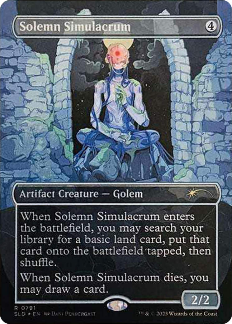 Solemn Simulacrum (0791) (Galaxy Foil) [Secret Lair Drop Series] | Game Grid - Logan