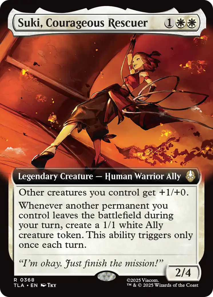 Suki, Courageous Rescuer (Extended Art) [Avatar: The Last Airbender] | Game Grid - Logan
